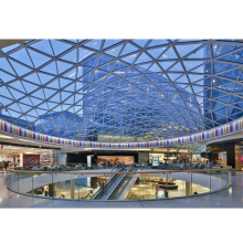 LF Estructura de acero Compras Mall Space Frame Skylight Roof